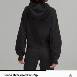Lululemon black oversized scuba jacket XS/S